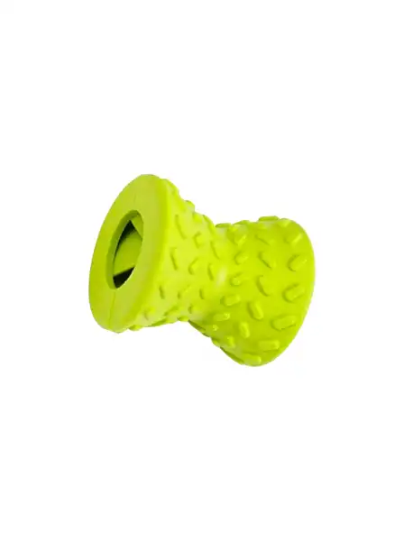 RASCALS DIABOLO JUGUETE DE GOMA DISPENSADOR COMIDA PARA PERROS VERDE 8X8CM