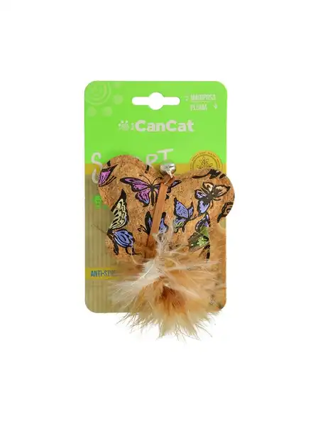 CANCAT MARIPOSA CON PLUMA 11X11CM