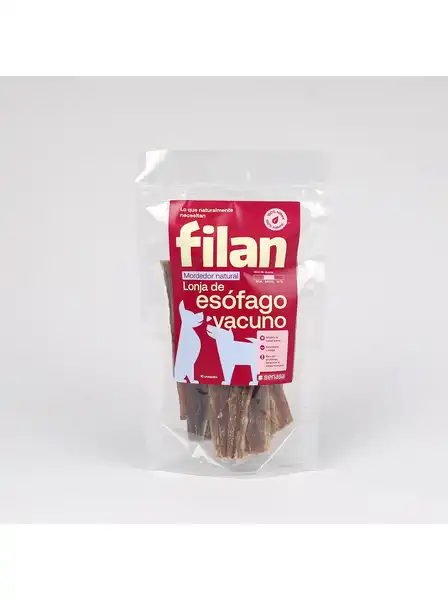 FILAN LONJA DE ESÓFAGO VACUNO 100GR (CONTIENE 10 UNIDADES)
