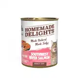 HOMEMADE DELIGHTS RIVER SALMON ADULT CAT X 340 GR. EO