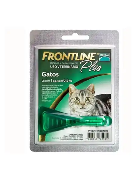 MERIAL  FRONTLINE PLUS GATO  X 1 PIP (VERDE) 