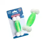 RASCALS JUGUETE HUESO SEMI RIGIDO TPR VERDE/BLANCO