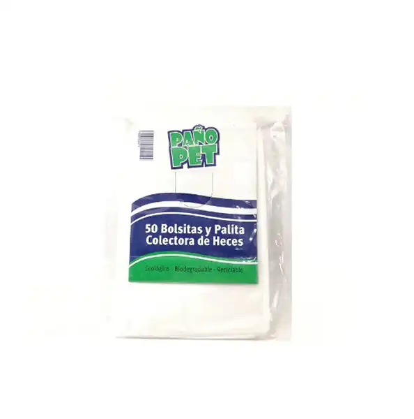 PAÑOPET PAÑOPET BOLSITAS Y PALITA COLECTORA DE HECES