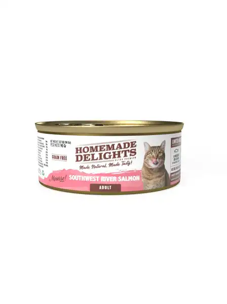HOMEMADE DELIGHTS RIVER SALMON ADULT CAT X 90 GR. EO