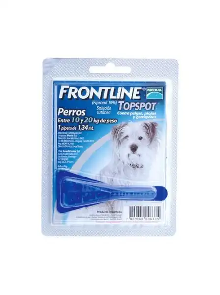 MERIAL  FRONTLINE S.ON 20 KG X 1 PIP (AZUL) 