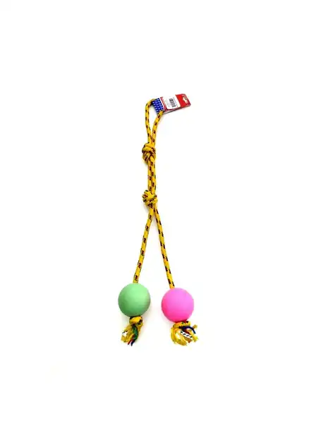 PETSPLAST PELOTA DE GOMA MEDIANA SOGA ALPINA 8MMX70CM S602