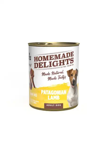 HOMEMADE DELIGHTS PATAGONIAN LAMB ADULT DOG LATA X 340 GR. EO
