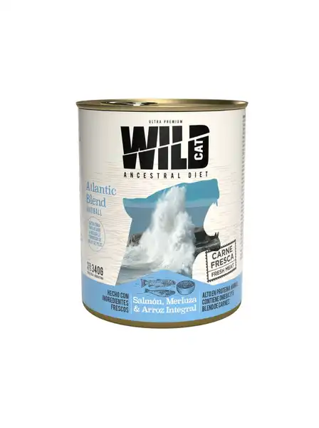 WILD HAIRBALL - SALMÓN,MERLUZA & ARROZ INTEGRAL X 340G