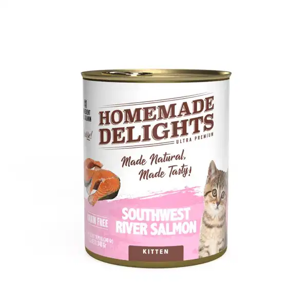 HOMEMADE DELIGHTS RIVER SALMON KITTEN X 340 GR. EO