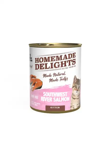 HOMEMADE DELIGHTS RIVER SALMON KITTEN X 340 GR. EO