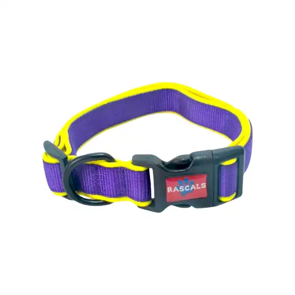 RASCALS DOG COLLAR ACOLCHONADO SBR PREMIUM VIOLETA L 2.5X41-66CM