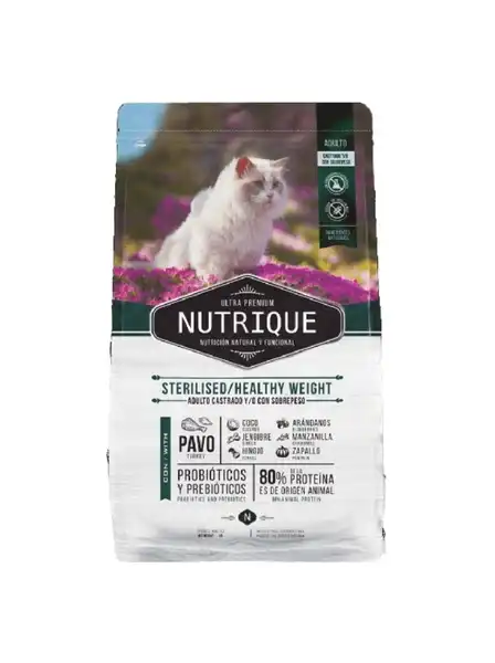 NUTRIQUE YOUNG ADULT CATSTERIL./H. WEIGHT 7,5KG