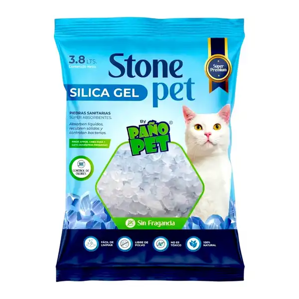 PAÑOPET STONE PET SILICA GEL 3.8 L NEUTRA