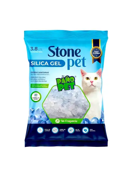PAÑOPET STONE PET SILICA GEL 3.8 L NEUTRA