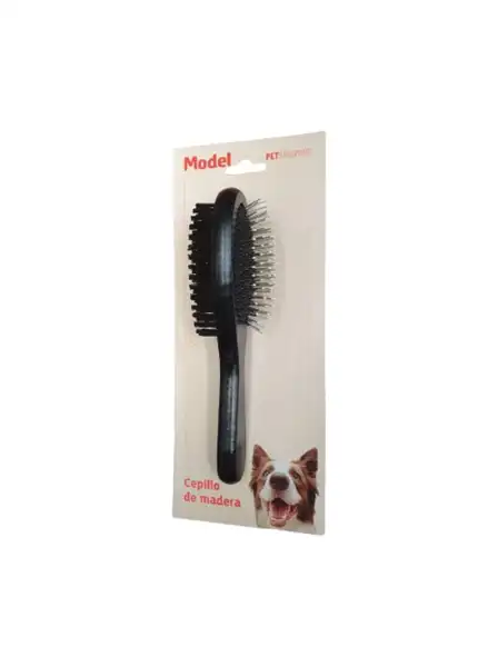 MODEL CEPILLO DOBLE DE MADERA NEGRO GRANDE