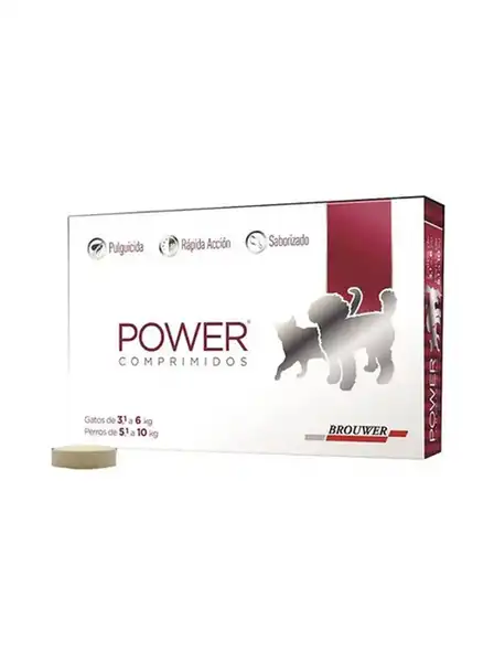 BROUWER POWER COMPRIMIDOS PERRO H 10KG / GATO H 6KG