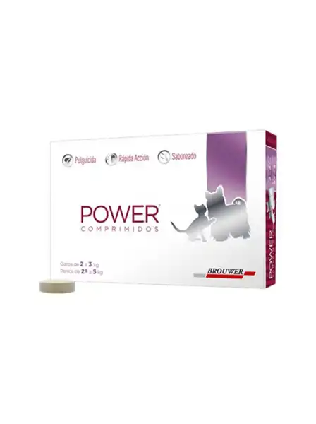 BROUWER POWER COMPRIMIDOS PERRO H 5KG / GATO H 3KG