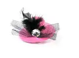 PER-ROS HEBILLA SOMBRERO CON PLUMAS Y FLOR - 