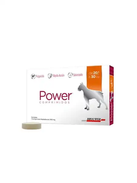 BROUWER POWER COMPRIMIDOS PERRO H 30KG