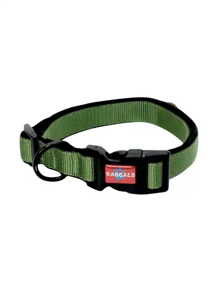 RASCALS DOG COLLAR ACOLCHONADO SBR PREMIUM VERDE L 2.5X41-66CM
