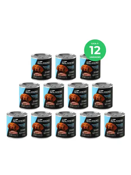 VITALCAN BALANCED SOUFFLE DE CARNE PERRO ADULTO 340G X 12U