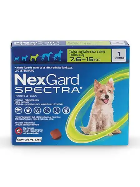 MERIAL  NEXGARD SPECTRA "M" TABL. MAST. 7.5 - 15KG