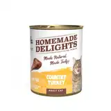 HOMEMADE DELIGHTS COUNTRY TURKEY ADULT CAT X 340 GR. EO