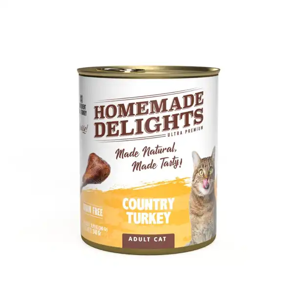 HOMEMADE DELIGHTS COUNTRY TURKEY ADULT CAT X 340 GR. EO