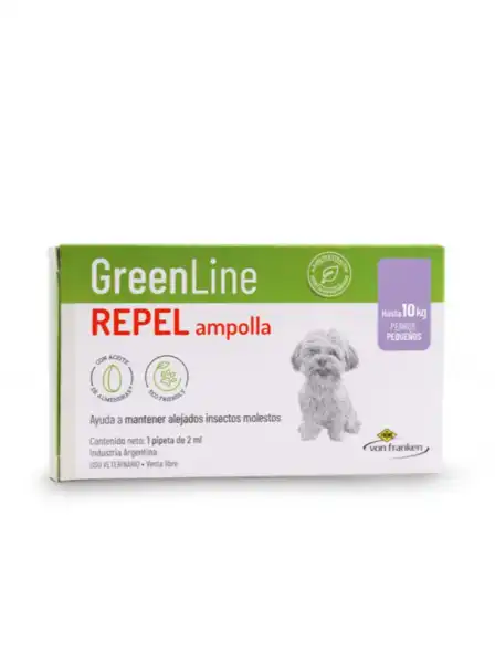 FATRO VON FRANKEN GREENLINE REPEL AMPOLLA X 2 ML CHICA (H/10 KG)
