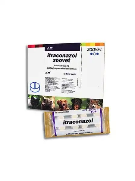 ZOOVET ITRACONAZOL 100 MG (BLISTER X 10 COMP) 