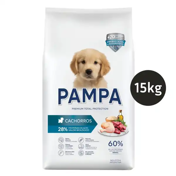 PAMPA PAMPA PERROS CACHORROS 15 KG