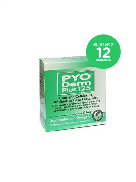 INST.DERMA. PYO DERM PLUS 125 (BLISTER X 12 COMP)