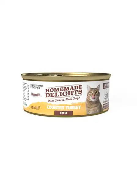 HOMEMADE DELIGHTS COUNTRY TURKEY ADULT CAT X 90 GR. EO