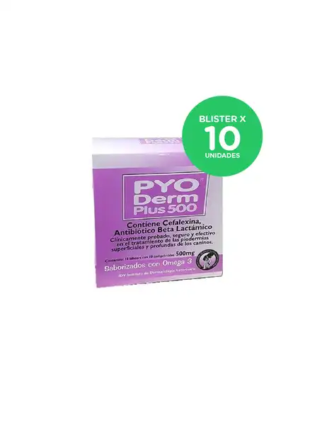 INST.DERMA. PYO DERM PLUS 500 (BLISTER X 10 COMP) 