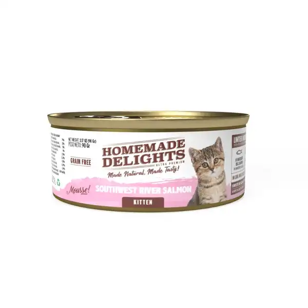 HOMEMADE DELIGHTS RIVER SALMON KITTEN X 90 GR. EO