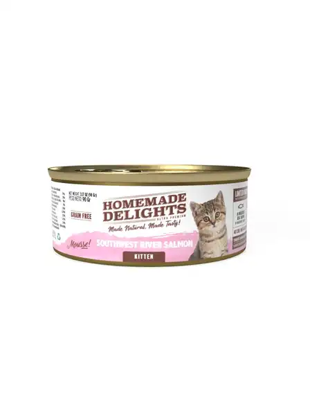 HOMEMADE DELIGHTS RIVER SALMON KITTEN X 90 GR. EO