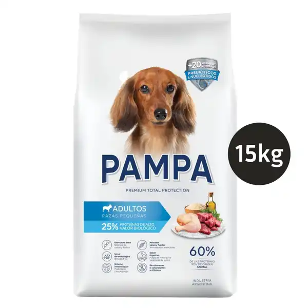PAMPA PERROS ADULTOS RAZAS PEQUEÑAS 15 KG