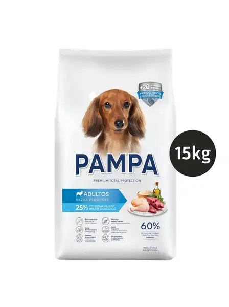 PAMPA PERROS ADULTOS RAZAS PEQUEÑAS 15 KG