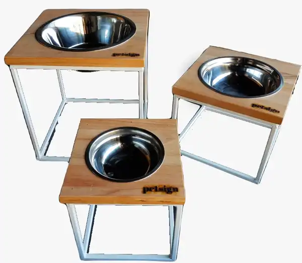 PETSIGN COMEDERO BOXY SIMPLE EN ALTURA L - BLANCO