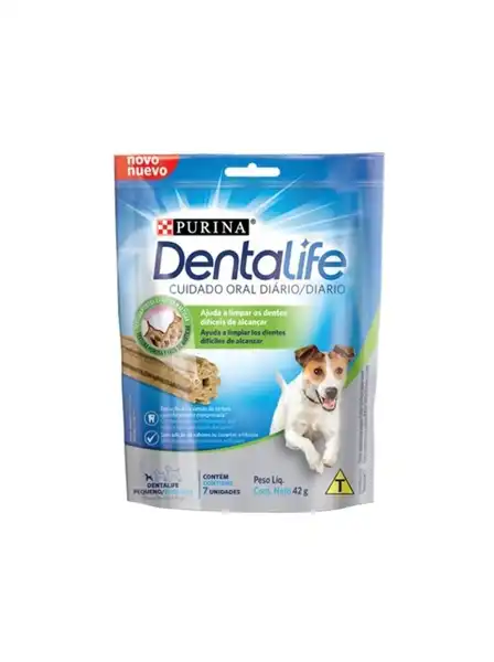 DENTAL LIFE PERROS RAZAS PEQUEÑAS 42GRS (CAJA X 7 UNIDADES)