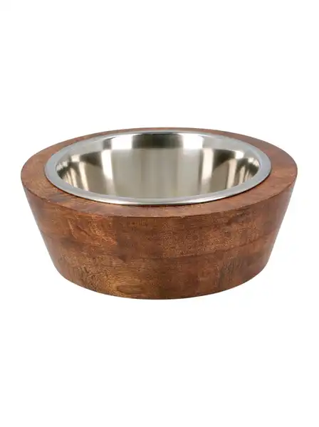 CANCAT COMEDERO CONICO MADERA Y ACERO 1LT