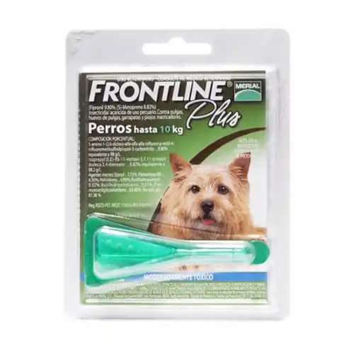 MERIAL  FRONTLINE PLUS 10 KG X 1 PIP (VERDE) 