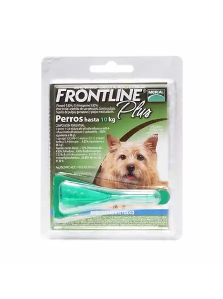 MERIAL  FRONTLINE PLUS 10 KG X 1 PIP (VERDE) 
