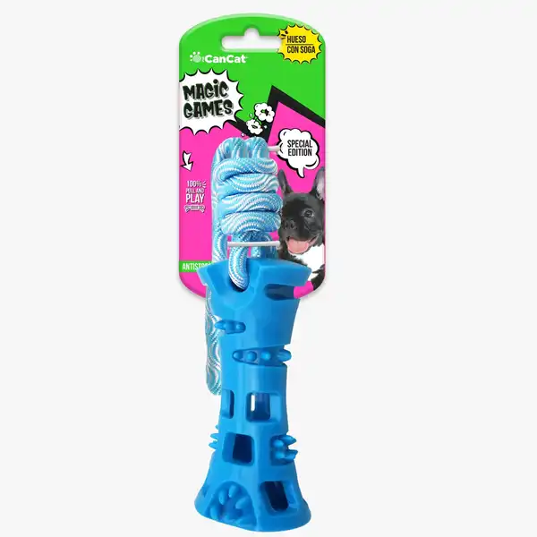 CAN CAT HUESO CON SOGA TPR 8028