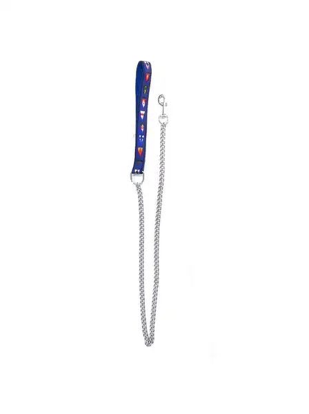 DOBRO CADENA CON MANOPLA CUERO/CINTA35MMX80CM