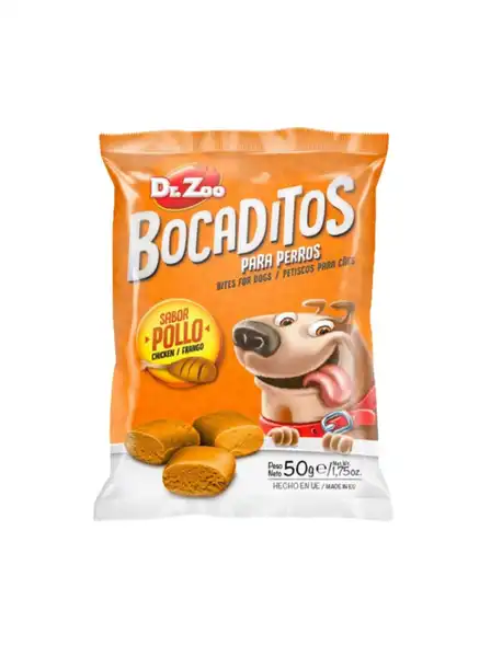 DR.ZOO BOCADITOS POLLO FLOWPACK  50GR X UNIDAD