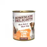 HOMEMADE DELIGHTS CHICKEN, LAMB & RICE ADULT DOG X 340 GR. EO