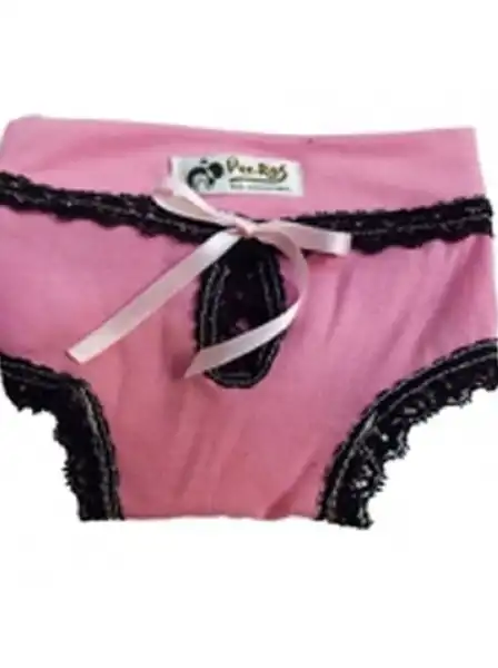 PER-ROS Bombacha sanitaria c/puntilla de luxe Nº4