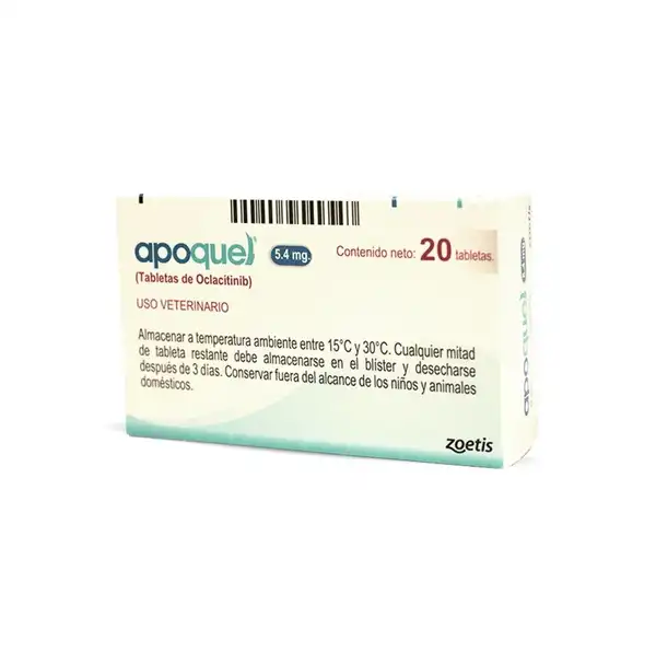 ZOETIS APOQUEL 5.4MG (H/13.5 KG) X 20 COMPRIMIDOS
