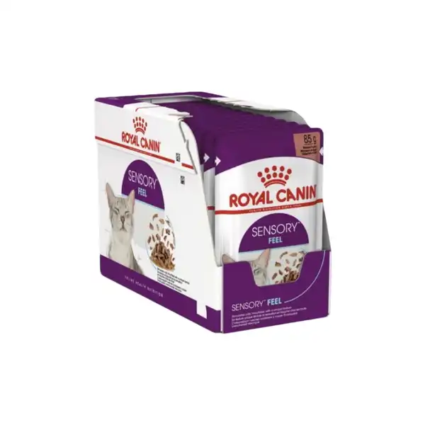 ROYAL SENSORY FEEL CAT POUCH 85GRS (CAJA X 12 UNIDADES)